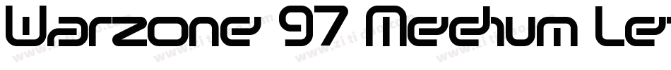 Warzone 97 Medium Left字体转换